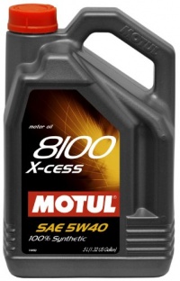Motul 007250 8100 X-cess 5W-40 Synthetic Gasoline and Diesel Engine Oil - 5 Liter Motul 007250 8100 X-cess 5W-40 Synthetic Gasoline and Diesel Engine Oil - 5 Liter