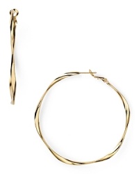 Delicately twisted, this pair of hoop earrings from Aqua is a sophisticated take on a classic style. Make them part of your 24/7 collection to add a simple touch to every look. Delicately twisted, this pair of hoop earrings from Aqua is a sophisticated take on a classic style. Make them part of your 24/7 collection to add a simple touch to every look.