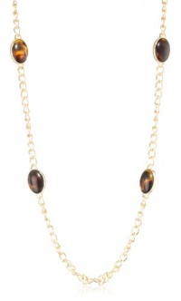 Anne Klein Tanyard Gold-Tone Tortoise Colored Strand Necklace, 42 Anne Klein Tanyard Gold-Tone Tortoise Colored Strand Necklace, 42