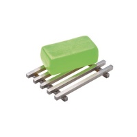 InterDesign Forma Kyoto Square Soap Saver, Stainless Steel InterDesign Forma Kyoto Square Soap Saver, Stainless Steel
