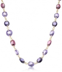 Anne Klein Loretto Gold-Tone Purple Round Collar Necklace, 17 Anne Klein Loretto Gold-Tone Purple Round Collar Necklace, 17