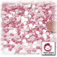 The Crafts Outlet 144-Piece Flat Back Round Rhinestones, 5mm, Light Rose/Pink The Crafts Outlet 144-Piece Flat Back Round Rhinestones, 5mm, Light Rose/Pink