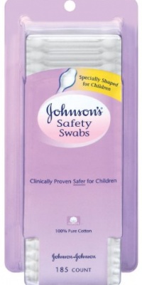 Johnson's Johnsons Safety Swabs, 185-Count Packages (Pack of 2) Johnson's Johnsons Safety Swabs, 185-Count Packages (Pack of 2)