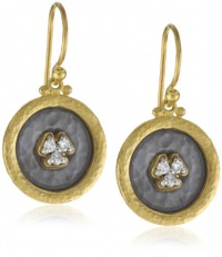 GURHAN Imperial 3 White Diamond High Karat Gold and Silver Earrings GURHAN Imperial 3 White Diamond High Karat Gold and Silver Earrings