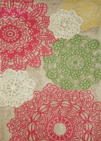 Ravella Crochet Pastel Indoor / Outdoor Rug Rug Size: 5' x 7'6 Ravella Crochet Pastel Indoor / Outdoor Rug Rug Size: 5' x 7'6