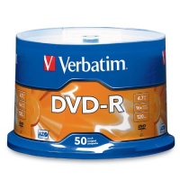 Verbatim 95101 4.7 GB up to 16x Branded Recordable Disc AZO DVD-R 50-Disc Spindle Verbatim 95101 4.7 GB up to 16x Branded Recordable Disc AZO DVD-R 50-Disc Spindle