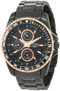 Armitron Men's 20/4739TRTI Black-Ion Plated and Rosegold-Tone Multi-Function Stainless-Steel Bracelet Watch Armitron Men's 20/4739TRTI Black-Ion Plated and Rosegold-Tone Multi-Function Stainless-Steel Bracelet Watch
