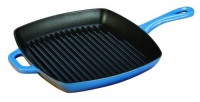 Lodge Color Square Grill Pan, Caribbean Blue, 10 Lodge Color Square Grill Pan, Caribbean Blue, 10