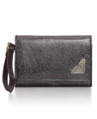 Sass with class, this glam little goodies from Roxy shimmers from dusk 'til dawn and features a versatile wristlet strap. Petite and perfectly sized to stash all your out-on-the-town essentials, you'll look party-perfect wherever you go. Sass with class, this glam little goodies from Roxy shimmers from dusk 'til dawn and features a versatile wristlet strap. Petite and perfectly sized to stash all your out-on-the-town essentials, you'll look party-perfect wherever you go.