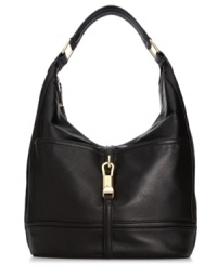 Shoulder this slouchy-chic silhouette from Calvin Klein and add instant elegance to any look. In rich leather with subtle golden hardware, its generous pocket-lined interior keeps your everyday essentials easily at hand. Shoulder this slouchy-chic silhouette from Calvin Klein and add instant elegance to any look. In rich leather with subtle golden hardware, its generous pocket-lined interior keeps your everyday essentials easily at hand.