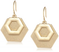 Kenneth Cole New York Modern Status Gold Geometric Double Drop Earrings Kenneth Cole New York Modern Status Gold Geometric Double Drop Earrings