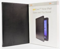 AM amCase Leather Case Cover and Flip Stand (Black) for Apple iPad 2/iPad 3/iPad 4 (the new iPad)--With Built-in Magnet for sleep/wake feature AM amCase Leather Case Cover and Flip Stand (Black) for Apple iPad 2/iPad 3/iPad 4 (the new iPad)--With Built-in Magnet for sleep/wake feature
