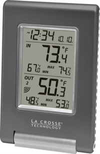 La Crosse Technology WS-9080U-IT Wireless IN/OUT Temperature Station featuring Atomic Self-setting time & MIN/MAX records La Crosse Technology WS-9080U-IT Wireless IN/OUT Temperature Station featuring Atomic Self-setting time & MIN/MAX records