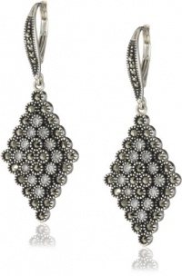 Judith Jack Starlight Sterling Silver, Marcasite and Cubic Zirconia Diamond Shaped Earrings Judith Jack Starlight Sterling Silver, Marcasite and Cubic Zirconia Diamond Shaped Earrings