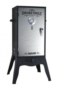 Camp Chef Smoke Vault Propane Box HD Steel and Stainless Door Smoker, Black Camp Chef Smoke Vault Propane Box HD Steel and Stainless Door Smoker, Black