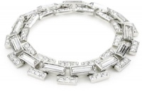 Carolee Classic Love Story Silver-Tone Crystal Link Flex Bracelet Carolee Classic Love Story Silver-Tone Crystal Link Flex Bracelet