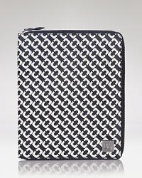 A classic, DIANE von FURSTENBERG print dresses up this PVC iPad case, trimmed in leather and secured by a zip around closure. It's highly styled tech. A classic, DIANE von FURSTENBERG print dresses up this PVC iPad case, trimmed in leather and secured by a zip around closure. It's highly styled tech.