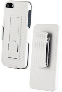 HHI Combo 3-in-1 Shell Protective Holster Case Set with Viewing Stand for iPhone 5 - White (Package include a HandHelditems Sketch Stylus Pen) HHI Combo 3-in-1 Shell Protective Holster Case Set with Viewing Stand for iPhone 5 - White (Package include a HandHelditems Sketch Stylus Pen)