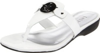 Lauren Ralph Lauren Women's Kalana Thong Sandal,Royal White Soft Patent,11 M US Lauren Ralph Lauren Women's Kalana Thong Sandal,Royal White Soft Patent,11 M US