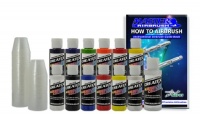 12 Createx Colors Airbrush Paint Set Basic Starter Kit - now includes (FREE) pack of 100 - 1 ounce paint mixing cups & Our FREE How-To Airbrush Book to help get you started, Published Exclusively by TCP Global. 12 Createx Colors Airbrush Paint Set Basic Starter Kit - now includes (FREE) pack of 100 - 1 ounce paint mixing cups & Our FREE How-To Airbrush Book to help get you started, Published Exclusively by TCP Global.