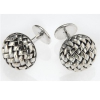 Scott Kay Sterling Silver Basketweave Cufflinks GC1537SPM Scott Kay Sterling Silver Basketweave Cufflinks GC1537SPM