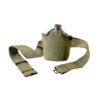 Aluminum Canteen & Olive Drab Pistol Belt Kit Aluminum Canteen & Olive Drab Pistol Belt Kit