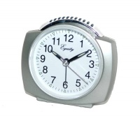 Equity by La Crosse 27006 Battery Operated Analog Alarm Clock, Silver Equity by La Crosse 27006 Battery Operated Analog Alarm Clock, Silver