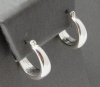 Charter Club Earrings, Silver-Tone Hoop Huggie Earrings