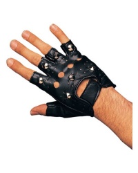 Rubie's Costume Studded Gloves, Black, Adult Rubie's Costume Studded Gloves, Black, Adult