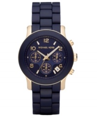 A stylish watch in attractive midnight blue, by Michael Kors. A stylish watch in attractive midnight blue, by Michael Kors.