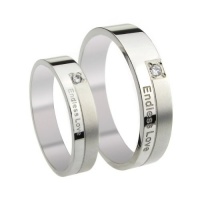 Endless Love Mens Ladies Wedding Band Titanium Stainless Steel Couples Promise Ring Endless Love Mens Ladies Wedding Band Titanium Stainless Steel Couples Promise Ring