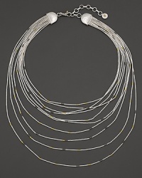 An elegant mix of white and blackened silver, with 24K. yellow gold. By Gurhan. An elegant mix of white and blackened silver, with 24K. yellow gold. By Gurhan.