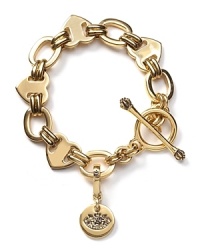 Juicy Couture's heart link bracelet is the perfect gift for your valentine. Juicy Couture's heart link bracelet is the perfect gift for your valentine.