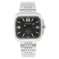 Gucci G Coupe Quartz Black Dial Stainless Steel Mens Watch YA131305 Gucci G Coupe Quartz Black Dial Stainless Steel Mens Watch YA131305