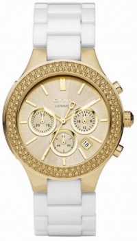 DKNY Ceramic Chronograph Gold-tone Dial Women's watch #NY8260 DKNY Ceramic Chronograph Gold-tone Dial Women's watch #NY8260