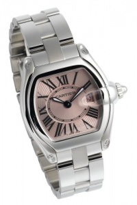 Cartier Women's W62017V3 Roadster Pink Dial Watch Cartier Women's W62017V3 Roadster Pink Dial Watch