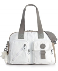 Whether you're racing off to Rio or meeting the girls for brunch, this travel-ready Kipling satchel gives you instant style and versatility. Plenty of pockets keep essentials safe, while sturdy crossbody strap leaves hands free when you're on-the-move. Whether you're racing off to Rio or meeting the girls for brunch, this travel-ready Kipling satchel gives you instant style and versatility. Plenty of pockets keep essentials safe, while sturdy crossbody strap leaves hands free when you're on-the-move.