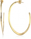 gorjana Arc Hoops Large High Shine Gold-Plated Earrings