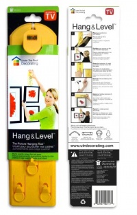 Under the Roof Decorating 5-100117 Hang & Level Picture Hanging Tool, Yellow Under the Roof Decorating 5-100117 Hang & Level Picture Hanging Tool, Yellow