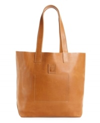 Perfection, squared. This geometric design by Frye is constructed from two pieces of thick calfskin, while contrast stitching is precision applied to recall shape and structure. Perfection, squared. This geometric design by Frye is constructed from two pieces of thick calfskin, while contrast stitching is precision applied to recall shape and structure.