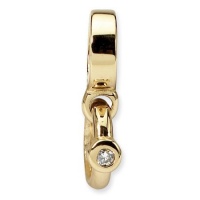 14k Yellow Gold CZ Engagement Ring Dangle Bead **Fits Perfectly with Pandora Trollbead Moress Chamilia and compatible European Charm Bead Brands. 14k Yellow Gold CZ Engagement Ring Dangle Bead **Fits Perfectly with Pandora Trollbead Moress Chamilia and compatible European Charm Bead Brands.