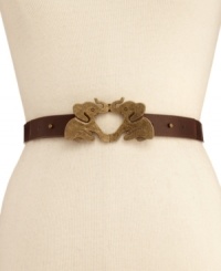 A positively perfect pachyderm-topped belt from American Rag. Adds a cute touch to casual, seasonal looks. A positively perfect pachyderm-topped belt from American Rag. Adds a cute touch to casual, seasonal looks.
