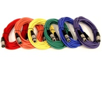 GLS Audio 25ft Mic Cable Cords - XLR Male to XLR Female Colored Cables - 25' Balanced Mike Cord - 6 PACK GLS Audio 25ft Mic Cable Cords - XLR Male to XLR Female Colored Cables - 25' Balanced Mike Cord - 6 PACK