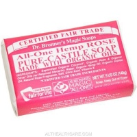Bar Soap, Organic, Rose, 5 oz ( Multi-Pack) Bar Soap, Organic, Rose, 5 oz ( Multi-Pack)