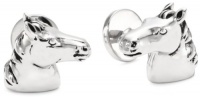 ROTENIER Novelty Sterling Silver Horse Head and Horseshoe Cufflinks ROTENIER Novelty Sterling Silver Horse Head and Horseshoe Cufflinks
