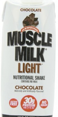 Cytosport Muscle Milk RTD, Light Chocolate,  12 - 17-Ounces Containers