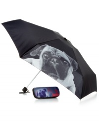 Got a penchant for pups? This too cute umbrella with matching case from Fuzzy Nation will brighten up your rainy days. Both are done up with an adorable doggie mascot, while the case features fun lettering, red bone logo and secure zip around closure. Got a penchant for pups? This too cute umbrella with matching case from Fuzzy Nation will brighten up your rainy days. Both are done up with an adorable doggie mascot, while the case features fun lettering, red bone logo and secure zip around closure.