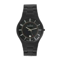 Skagen Men's 801XLTBXB Sports Titanium Links in Black Watch Skagen Men's 801XLTBXB Sports Titanium Links in Black Watch