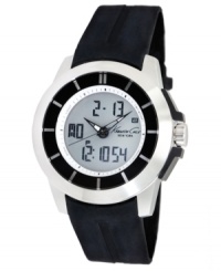 Innovative, touch-screen tech and modern style unite on this bold watch by Kenneth Cole New York. Innovative, touch-screen tech and modern style unite on this bold watch by Kenneth Cole New York.