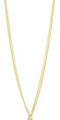 T Tahari Bamboo Gold Necklace with White Link Pendant Necklace T Tahari Bamboo Gold Necklace with White Link Pendant Necklace